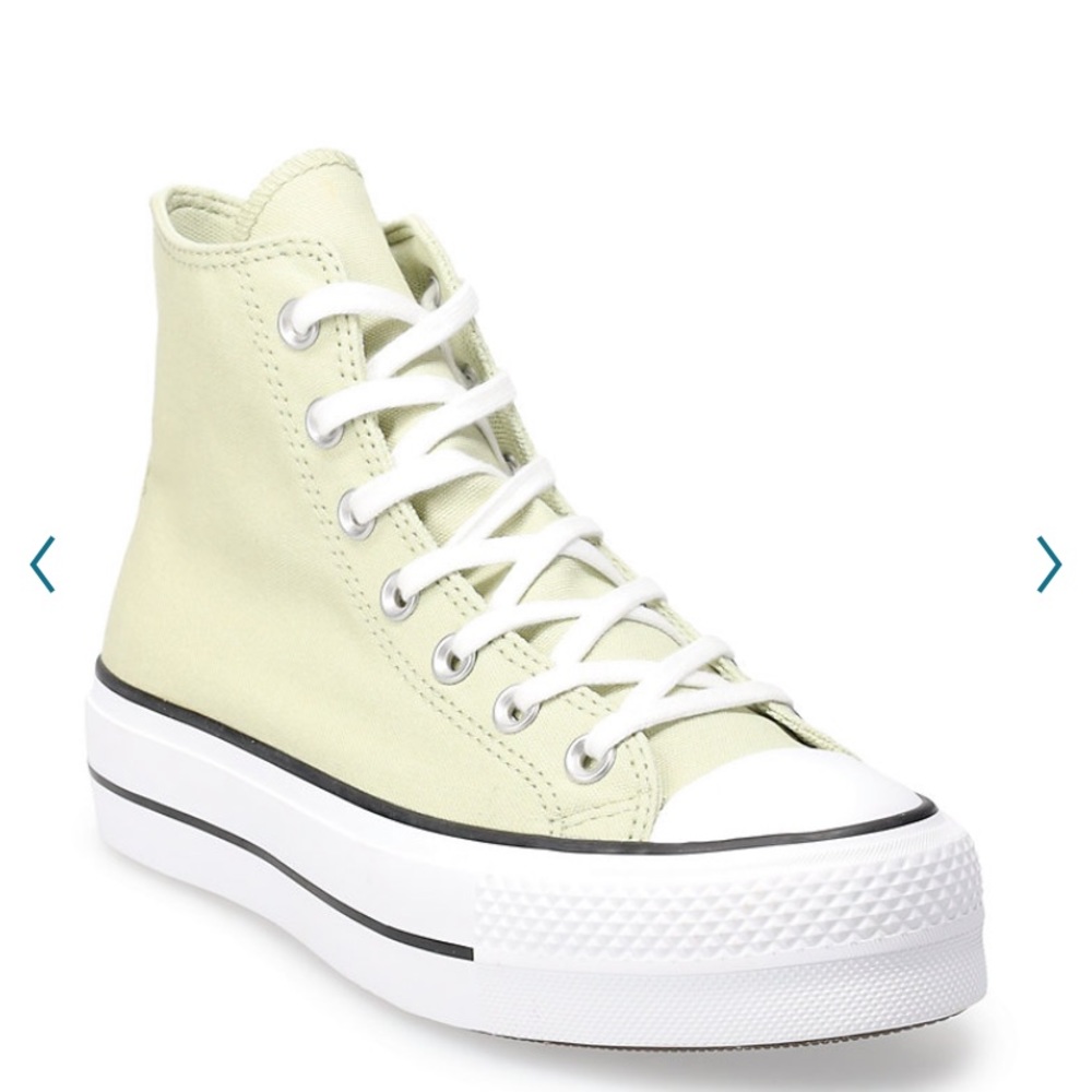 New Women’s CONVERSE high top platform shoes olive aura 6